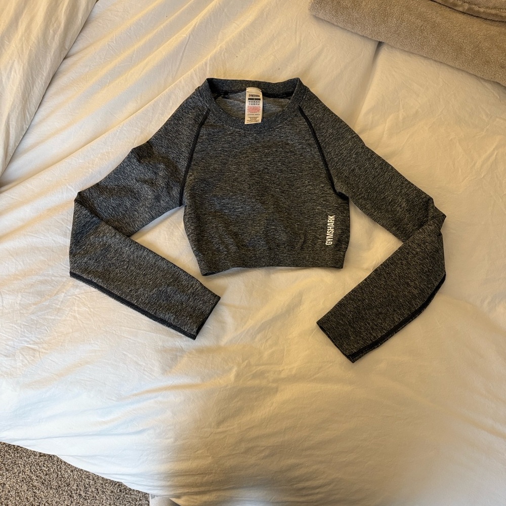 Gymshark Heathered Gray Athletic Top